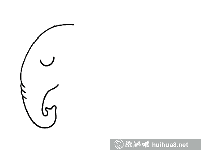 大象简笔画动画