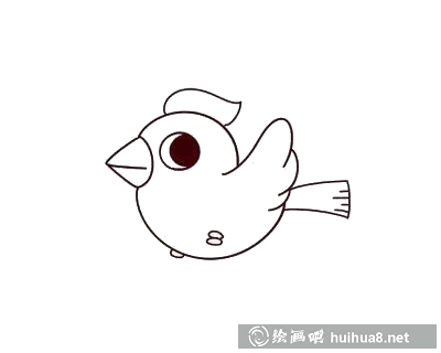 画小鸟的眼睛