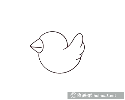 画小鸟的身体