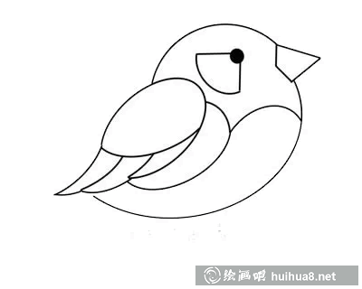 绘制小鸟翅膀