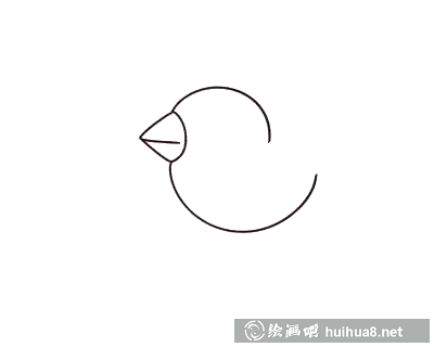 画小鸟的嘴巴