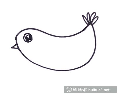 小鸟嘴巴和眼睛