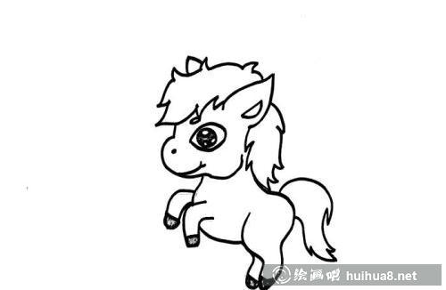 幼儿小马简笔画儿童画怎么画 简单可爱小马简笔画教学画法