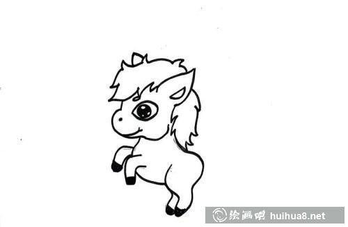 幼儿小马简笔画儿童画怎么画 简单可爱小马简笔画教学画法