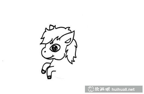 幼儿小马简笔画儿童画怎么画 简单可爱小马简笔画教学画法