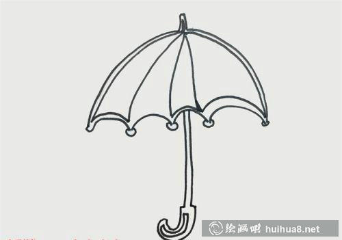 可爱彩色雨伞简笔画怎么画 雨伞简笔画儿童简笔画画法教学