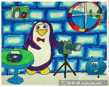 企鹅摄影家创意动物画作品欣赏